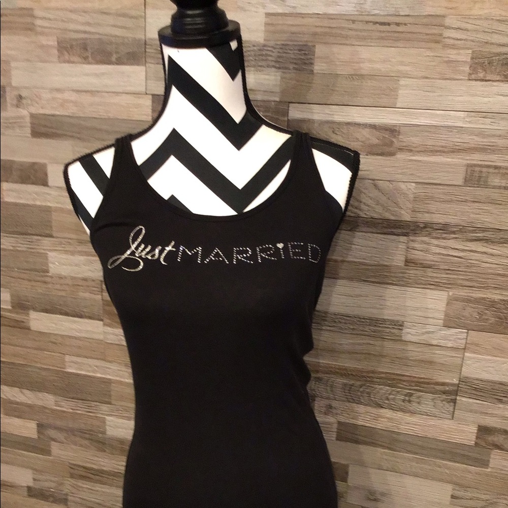 “Just Married” tank top